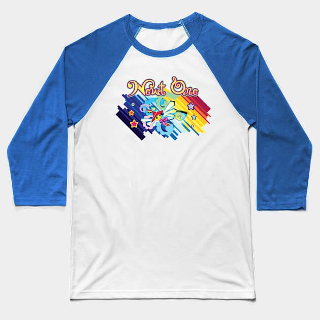 Newt One Colorful Sky Baseball T-Shirt by DevNAri